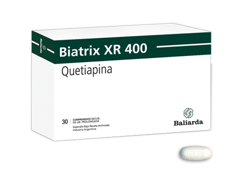 Biatrix XR_400_40.png Biatrix XR Quetiapina trastorno bipolar psicosis Quetiapina Esquizofrenia antipiscótico Biatrix XR depresión bipolar